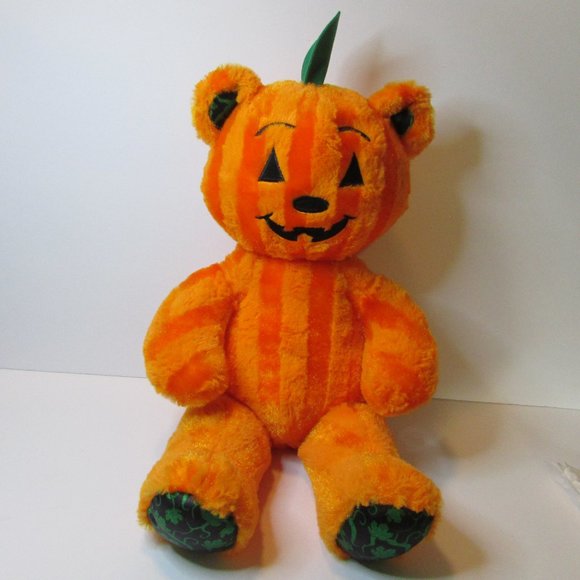 Build A Bear Jack-O-Lantern striped pumpkin Halloween BAB & Hocus Pocus DVD lot - Picture 13 of 15